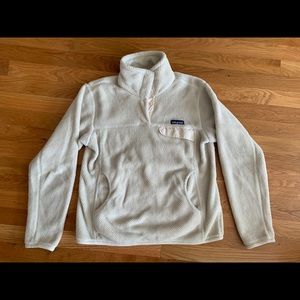 Patagonia 4 Button Snap Cream Fleece